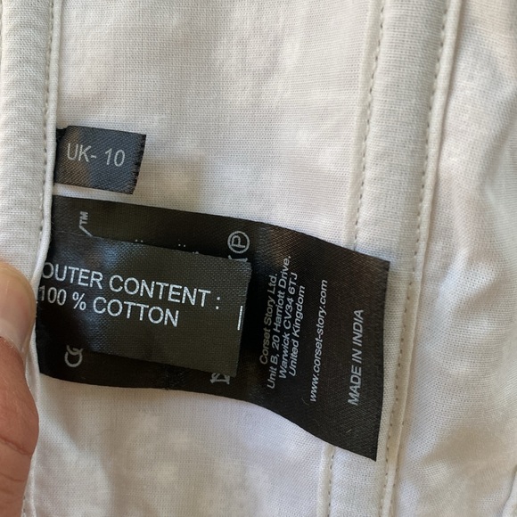 Corset Story White Eyelet Short Sleeve Top - Picture 10 of 16